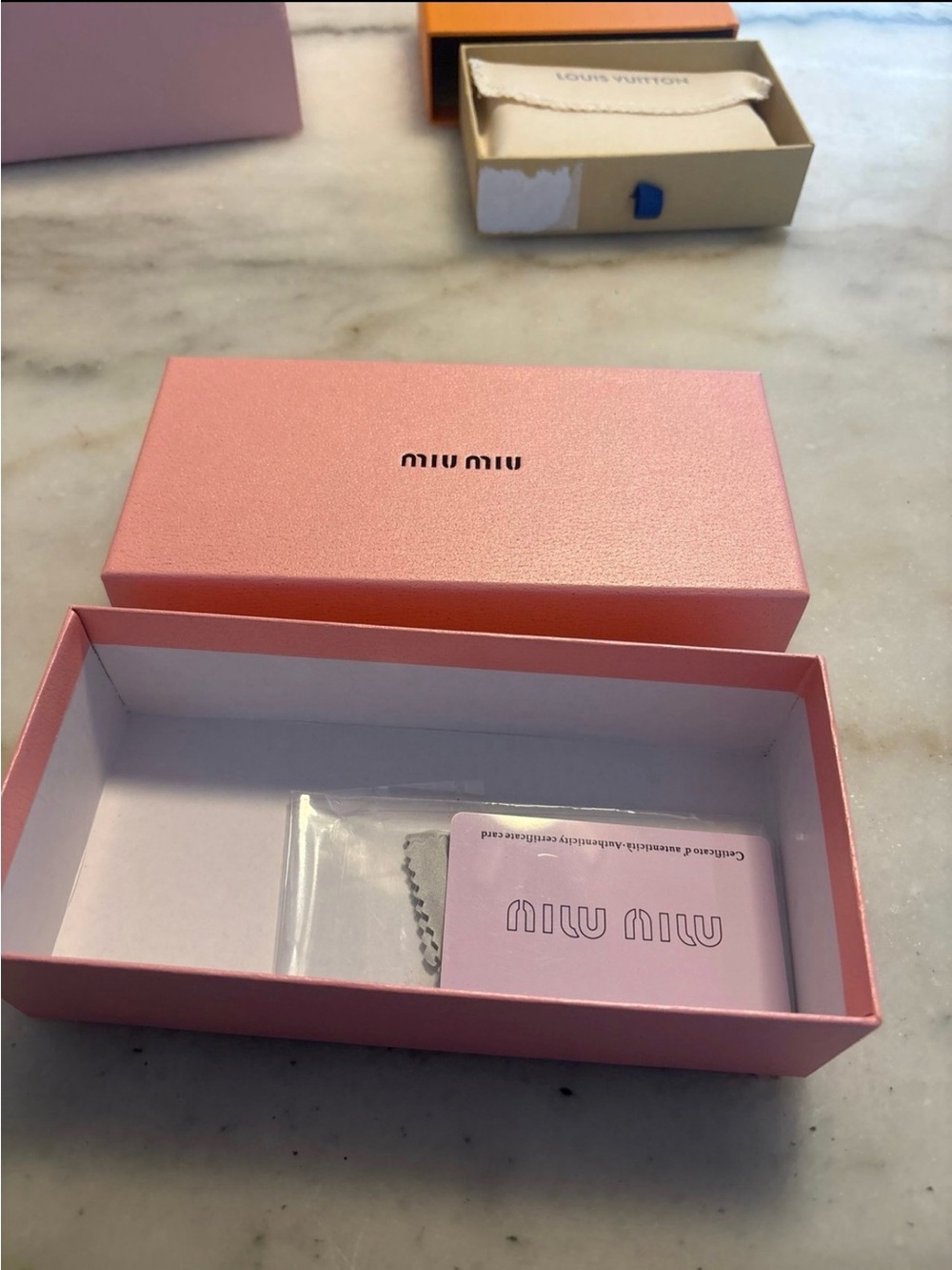 Empty MiuMiu box